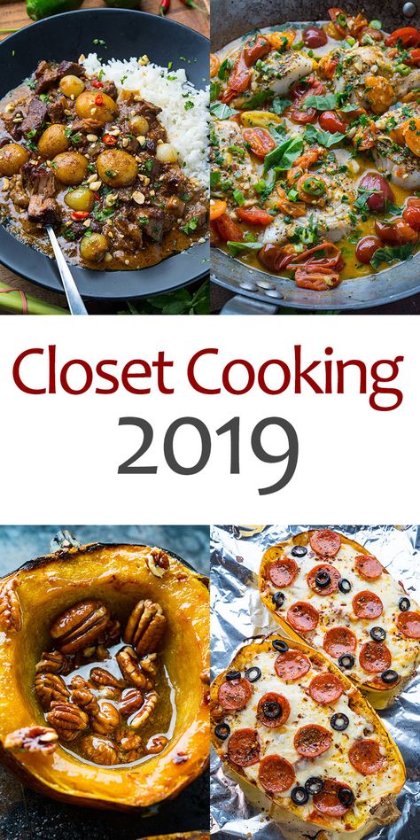 My favourite Closet Cooking recipes from 2019! Group Recipes, Closet Cooking, My Free Time, Favorite Recipes Dinner, Small Closet, Delicious Bread, Most Popular Recipes, Top Recipes, World Recipes