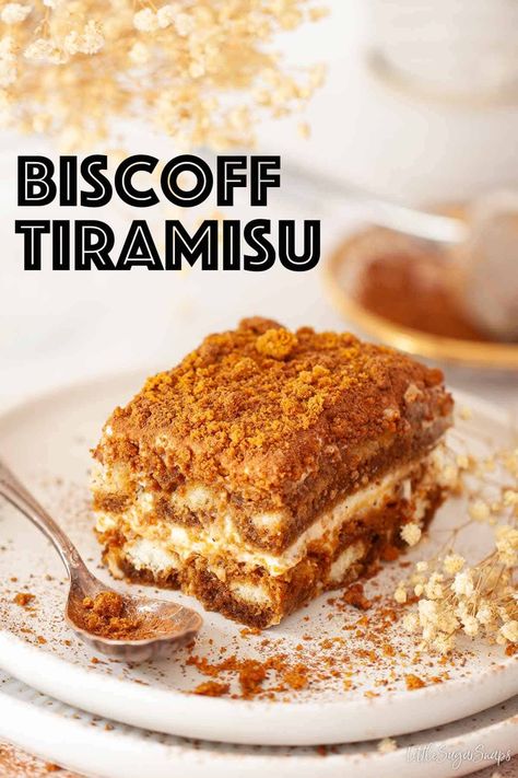 Biscoff tiramisu (aka speculoos tiramisu or speculaas tiramisu) is a twist on the classic Italian dessert that incorporates both Biscoff cookies and Biscoff spread. This easy-to-make and alcohol-free Lotus Biscoff dessert is a wonderful combination of flavours and textures.