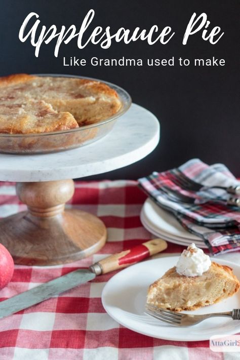 Applesauce Pie Recipe, Applesauce Pie, Biscuit Crust, Crowd Pleasing Recipes, Homemade Applesauce, Homemade Biscuits, Best Dessert Recipes, Write It Down, Bread Pudding