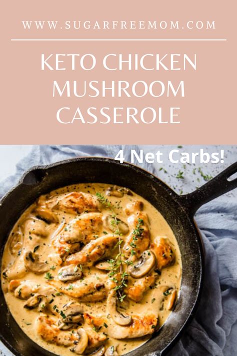 https://www.sugarfreemom.com/recipes/keto-chicken-mushroom-casserole/ Chicken And Mushroom Casserole, Chicken Mushroom Casserole, Keto Mushrooms, Mushroom Casserole, Chicken And Mushroom, Medicine Tips, Chicken Mushroom, Keto Casserole, Low Carb Meal