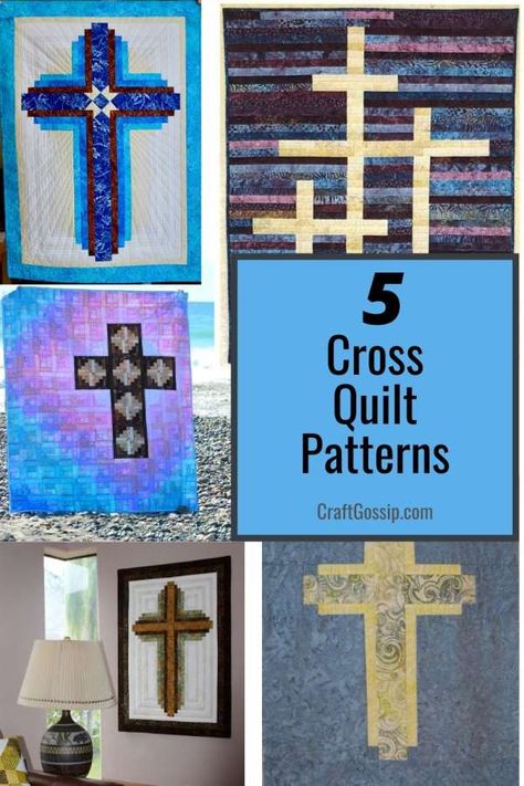 Cross Quilt Patterns Free, Cross Quilts Wall Hanging, Quilted Cross Wall Hanging Pattern, Farmhouse Cross Quilt Pattern, Quilted Cross Wall Hanging, Cross Quilt Block Patterns Free, Easter Quilts Patterns Free, Cross Patterns Printable, Prayer Quilt Patterns Free