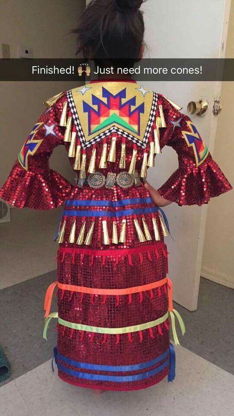 kristen sayer - jingle dress Powwow Regalia Jingle Dress, Native American Jingle Dress, Jingle Dancer, Jingle Dress Dancer, Native Dresses, Powwow Outfits, Fancy Shawl, Native Regalia, Native American Dress