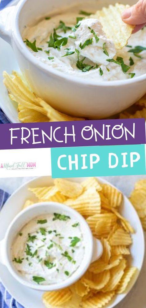 Homemade Chip Dip Sour Cream, French Onion Chip Dip, Sour Cream And Onion Dip Recipe, Onion Chip Dip, Homemade Chip Dip, Best Chip Dip, French Onion Dip Recipe, Homemade French Onion Dip, Chip Dip Recipes