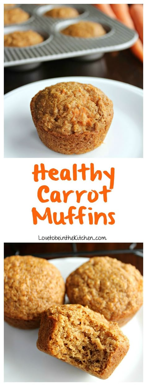 Healthy Carrot Muffins are made with healthy wholesome ingredients and no sugar. These are soft, moist and flavorful! Perfect for snacks, breakfast, lunch boxes and more! Muffins Carrot, Carrot Oatmeal Muffins, Healthy Carrot Muffins, Carrot Muffin Recipe, Banana Carrot Muffins, Raisin Muffins, Carrot Muffins, Healthy Banana, Oreo Dessert