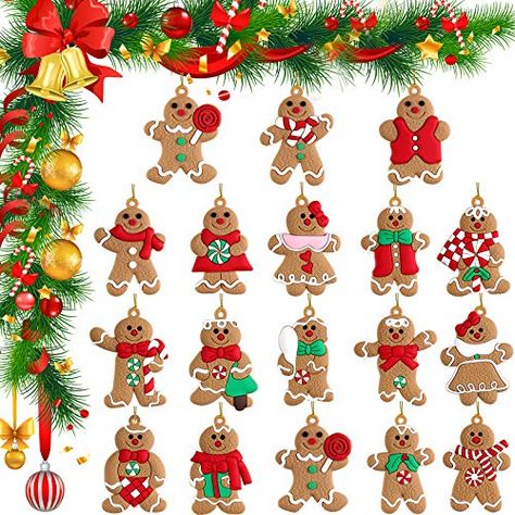 Gingerbread Man Ornaments, Gingerbread Man Decorations, Gingerbread Ornaments, Christmas Gingerbread Men, Merry Christmas Decoration, Christmas Pendant, Christmas Gingerbread, Christmas Baubles, Gingerbread Man