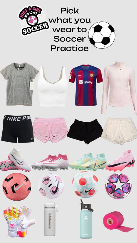 Pick your outfit for soccer Casual Athletic Outfits, Sporty Girl Aesthetic, Pick Your Outfit, Soccer Bag, Cute Cheer Pictures, Cheer Workouts, Simple Outfits For School, Soccer Outfit, Bratz Inspired Outfits