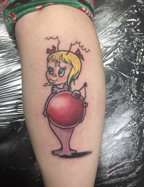 Whoville Tattoo, Cindy Lou Who Tattoo, How To Draw Cindy Lou Who, The Grinch Tattoo, Cindy Lou Who Svg Free, Grinch Tattoo Ideas, Grinch Tattoo, Cindy Lou Who Cartoon, In A World Full Of Grinches Be A Cindy Lou Who