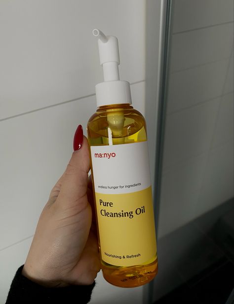 manyo pure cleansing oil, skincare routine Manyo Cleansing Oil, Manyo Pure Cleansing Oil, Oil Aesthetic, Pure Cleansing Oil, Bday Wishlist, Face Skincare, Beauty Skin Care Routine, Cleansing Oil, Korean Skincare