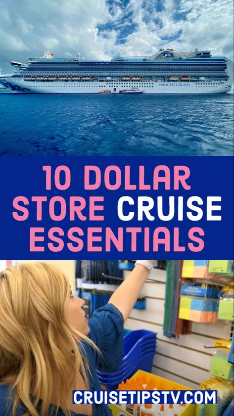 Dollar Tree Cruise Items, Cruise Stateroom Hacks, Must Have Cruise Items, Princess Cruise Hacks, Dollar Tree Cruise Essentials, Celebrity Cruise Hacks, Dollar Store Travel Hacks, Cruise Must Haves, Cruise Checklist