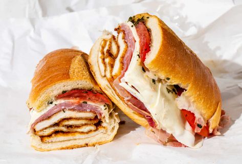 Best Sandwiches in NYC: Good Sandwich Places to Try in New York City - Thrillist Nyc Sandwiches, Deli Sandwiches Recipes, Elvis Sandwich, Delmonico Steak, New York Deli, Pommes Anna, Melba Toast, Kaiser Rolls, Italian Sandwich