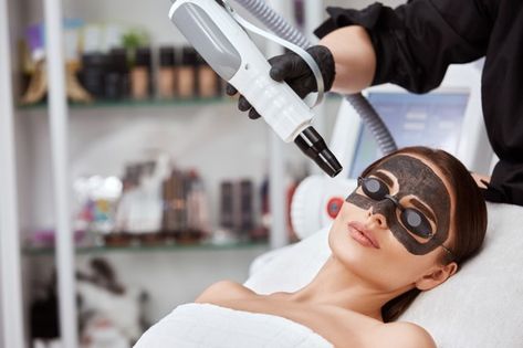 Woman in spa with black carbon mask and ... | Premium Photo #Freepik #photo #woman #medical #spa #face Photo Woman, Anti Aging Treatments, Black Mask, Carbon Black, Premium Photo, Anti Aging, The Face, Spa, Mask