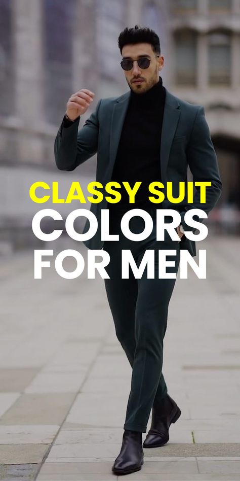 Monochromatic Suit Men, Suit Colors For Men, Classy Suits Men, Monochromatic Suit, Mens Suits Style Modern, Classy Gentleman, Suit Colors, Best Suits For Men, Charcoal Gray Suit