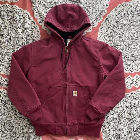 Look what I just found on Depop 🙌 https://depop.app.link/1of6UYngMub Red Carhartt Jacket, Dark Red Zip Up Hoodie, Carhartt Wip Jacket, Old Carhartt Jacket, Carhartt Wip Hooded Chase Jacket, Carhartt Jacket, Run Through, Wardrobe Wishlist, Boarding School