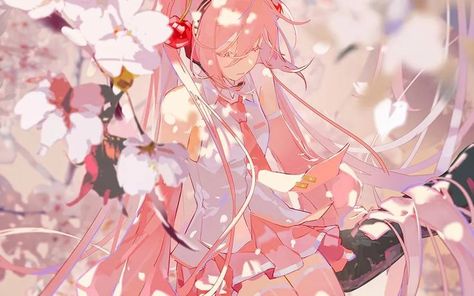 Sakura Miku, Miku Hatsune Vocaloid, Japanese Poster Design, Perspective Art, Japanese Poster, Guy Drawing, Art Inspiration Drawing, Wallpaper Pc, Anime Poses