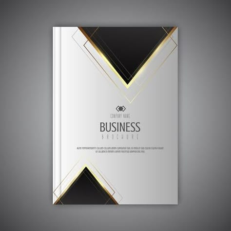 Elegant Cover Design, File Folder Design, Elegant Brochure, Elegant Brochures, Business Folder, Business Card Design Black, Book Cover Design Template, Business Brochure Design, Colorful Borders Design