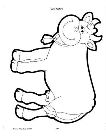 Cow pattern Cow Outline Printable, Cow Crafts Preschool, Cow Template, Cow Outline, Felt Cow, Farm Activities Preschool, Shrinky Dink Jewelry, Cow Craft, Shape Coloring Pages