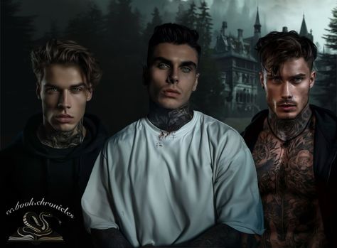 Adam, Haidyn, and Kashton from Carnage (L.O.R.D.S series)🖤♠️ Anyone else excited for Madness!? Comment below which Spade Brother you think it’ll be, I think its gonna be Kashton!! ♠️ PS- they were damn hard to make cause there was no clear description of them! The only thing i knew for sure was that Kash and Haidyn are covered in tattoos and Haidyn has a nose piercing😂 . . . . . Just a reminder that these are my interpretations of the characters while I was reading the books. Character desc... Shantel Tessier, Covered In Tattoos, Character Descriptions, Fantasy Romance Books, Dark Books, Character Inspiration Male, Dark Romance Books, Book Community, Thriller Books