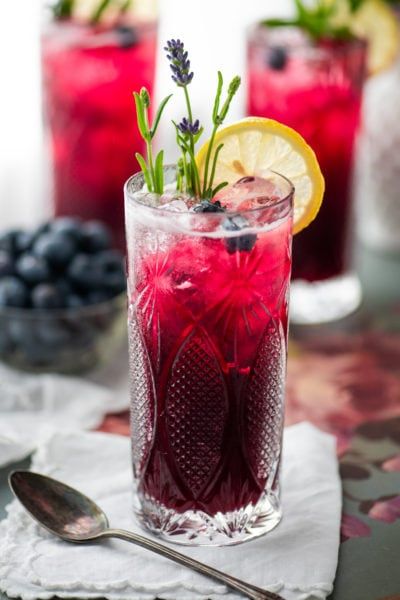 Blueberry Lavender Soda 6911 Cropped Lavender Mimosa, Blueberry Simple Syrup, Blueberry Lavender, Rose Sangria, Pumpkin Ale, Blueberry Syrup, Blueberry Lemonade, Summer Cherries, Fresh Lemonade