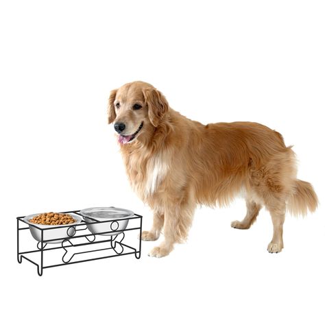 PETMAKER Stainless Steel * Be sure to check out this awesome product. (As an Amazon Associate I earn from qualifying purchases) Dog Feeder Station, Elevated Dog Feeder, Raised Dog Bowls, Elevated Dog Bowls, Dog Bowl Stand, Decorative Stand, Stainless Steel Bowls, Feeding Station, Dog Feeder