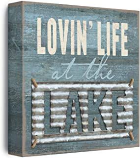 Amazon.ca : lake decor for home Lake Life Decor, Lake Cabin Decor, Lake Theme, Lake House Wall Art, Wall Decor Hobby Lobby, Lake House Signs, Adventure Theme, Lake Decor, Lake Signs