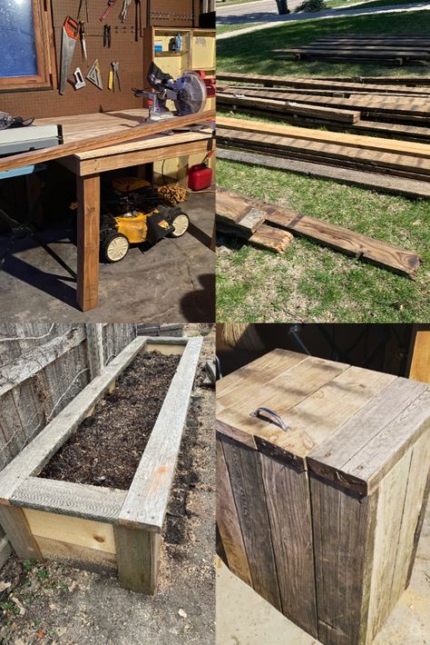 Old Deck Wood Projects, Reclaimed Deck Wood Projects, Old Deck Wood Repurposing, Outdoor Scrap Wood Projects, Repurpose Deck Wood, Repurpose Old Deck Wood, What To Do With Old Deck Boards, Ideas For Old Deck Boards, Repurpose 2x4 Scraps