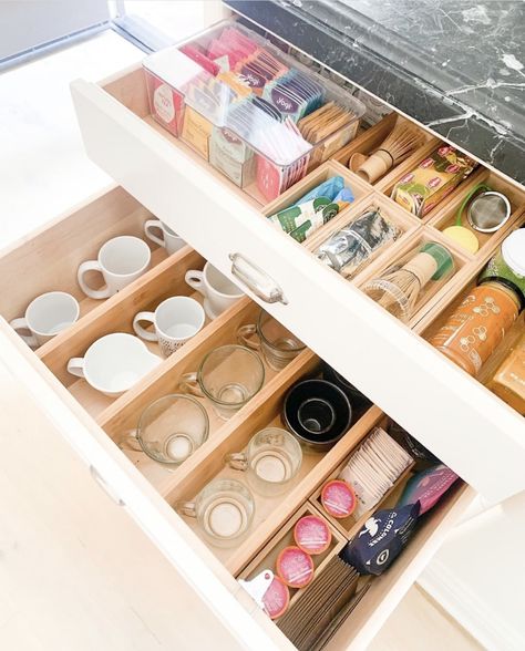 Homemaking Ideas, Tea Magic, Coffee Organization, Coffee Stations, Tea Organization, Tea Station, Home Coffee Stations, Tea Cart, Welcome To My House