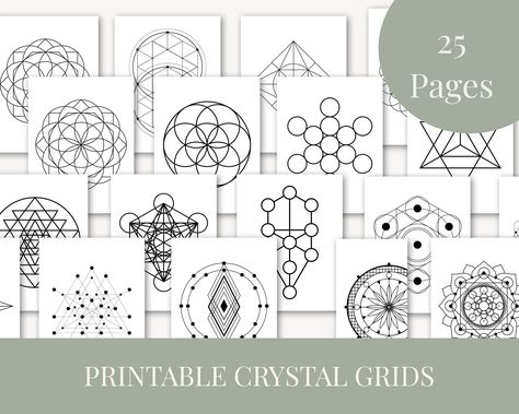 25+ crystal grid templates for black & white, sacred geometry, astrology, healing, manifestation. #crystalgrid #crystalhealing . #Crystal_Grids_Layout_Templates #Crescent_Wreaths #Crystal_Healing_Grids_Layout #Crystal_Grid_Template Crystal Grid Patterns, Crystal Grids Layout Templates, Crystal Healing Grids Layout, Crystal Grid Template, Manifestation Rituals, Manifestation Ritual, Crystal Pictures, Laser Cut Files Free, Crystal Mandala