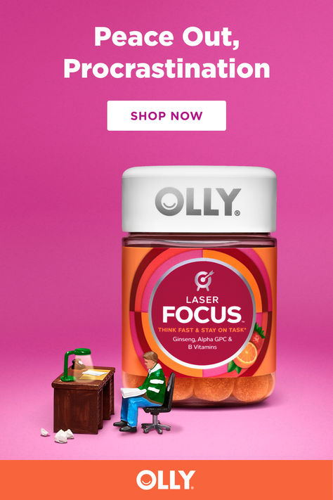 Think as sharp as a No. 2 pencil even during the busiest of busy back-to-school times with OLLY’s Laser Focus, an expert blend Ginseng, Alpha GPC and B vitamins to support cognitive focus and performance. Because crushing those credits, or hey, even just cleaning your room, can be done. You’ve got this, with a little help from OLLY. Olly Vitamins, Focus Vitamins, Diet Hacks, Vitamin Gummies, Laser Focus, Gummy Vitamins, Body Hygiene, Think Fast, B Vitamins