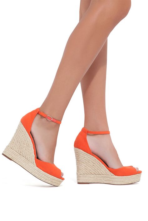 Coral Wedges, Orange Wedges, Shoes Orange, Cute Wedges, Fab Shoes, Wedding Guest Shoes, Wedges Shoes, Summer Wedding Guest, Shoes And Sandals