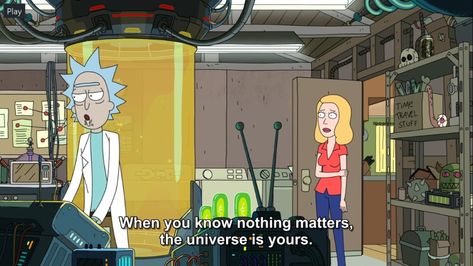 Rick & Morty discovered by D I N A ♛ on We Heart It Rick E Morty, Rick And Morty Image, Rick And Morty Quotes, Rick I Morty, Rick And Morty Season, Rick And Morty Poster, Cinema Quotes, Goof Troop, Nothing Matters