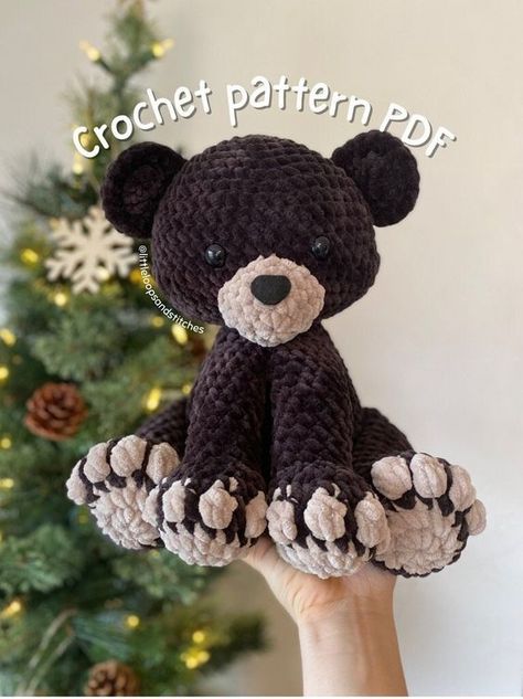 Brody the Bear Crochet PDF Pattern - Crochet Amigurumi Pattern - DIY Crochet Crochet toys ideas #crochettoysideas #crochet #crochettoy #crochetpattern #crochetpatterns 2.282 Amigurumi Toys Free Pattern Little Bear Crochets, Easy Crochet Animals, Bear Crochet, Crochet Animals Free Patterns, Crochet Business, Crochet Design Pattern, Beginner Crochet Projects, Fun Crochet, Fun Crochet Projects