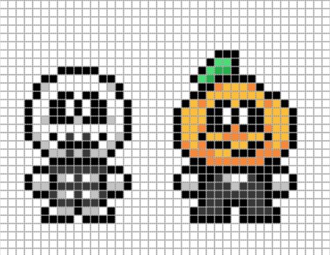 Yari’s little corner of the Internet — So I made the Spooky boys out of perler beads and... Spooky Month Perler Beads, Perler Beads, Pixel Art, The Internet, Mario Characters, I Love, Internet, Beads, Pattern