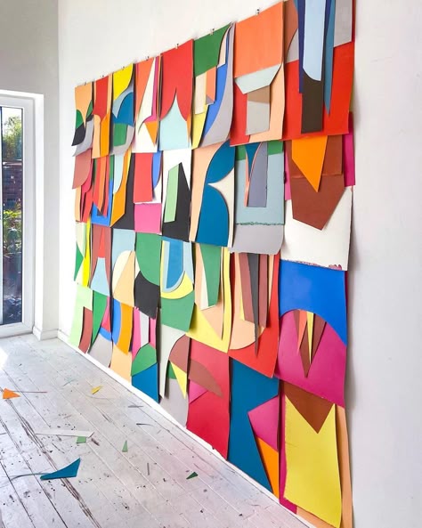 Youth Club 195 x 300 cm Acrylic on paper and ply ‘Youth Club’ during its creation in the studio before heading to @gruingallery in LA… | Instagram Arte Madi, Collaborative Art Projects, Youth Club, Collaborative Art, Salou, September 22, Acrylic On Paper, Camping Art, Art Classroom