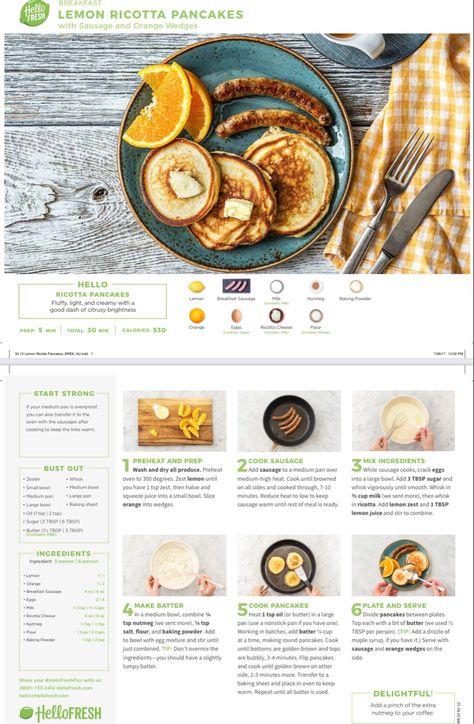 Hello Fresh Breakfast Recipes, Everyplate Meals, Everyplate Recipes, Hello Fresh Recipes Cards, Hello Fresh Dinners, Fresh Dinners, Hellofresh Recipes, Lemon Breakfast, Business Learning