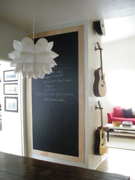 Homemade Chalkboard, Chalkboard Wall Bedroom, Diy Chalkboard, Chalkboard Wall, Mud Room, Love Home, Apartment Living, Bedroom Wall, Game Room