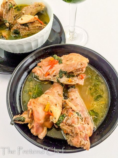 Spicy, hot, flavourful and tender chicken pepper soup, comfort food at its best. Chicken Pepper Soup, Jamaican Chicken Soup, Easy Soups To Make, Jamaican Chicken, Chicken Dumpling Soup, Jamaican Cuisine, Coconut Curry Sauce, Pepper Soup, Nigerian Food