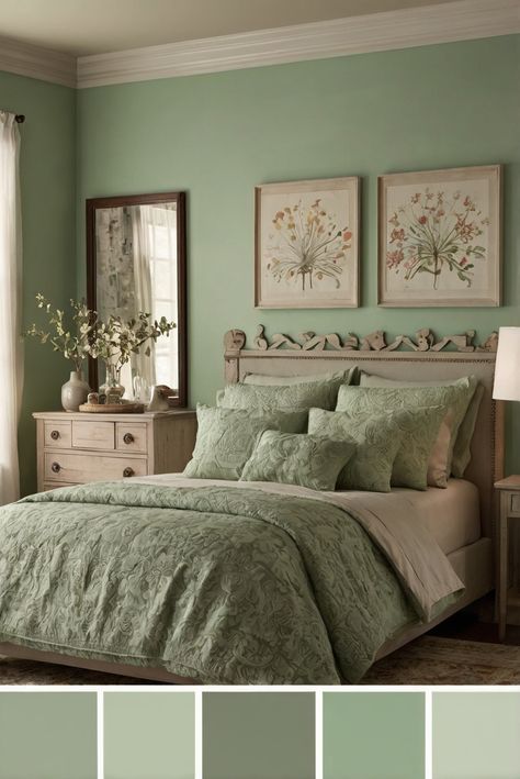 Discover how to infuse your personality into your bedroom color scheme effortlessly. Revitalize your space with personalized hues!
#ad  


#Colortrend
#wallpaint2024
 #color2024
 #DIYpainting
 ##DIYhomedecor
 #Fixhome Bedroom With Mint Green Walls, Mint Green Guest Bedroom, Soothing Colors For Bedroom, Mint Bedroom, Guest Room Colors, Green Bedroom Walls, Bedroom Board, Light Green Walls, Green Wall Color