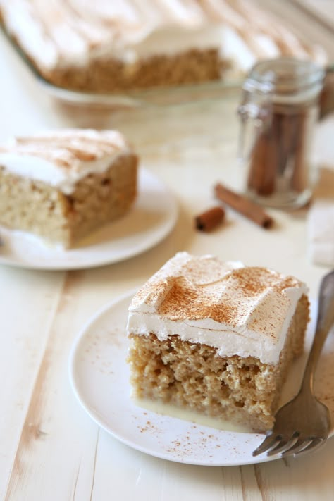 Eggnog Poke Cake, Cake Poke, Eggnog Dessert, Beyond Frosting, Eggnog Cake, Rich Cake, Poke Cake Recipes, Egg Nog, Poke Cakes