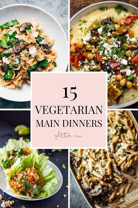 Check out our list of tasty vegetarian dinner dishes that are perfect for any night. We've got vegetarian main dishes and vegetarian entree recipes that everyone will love, including some unique vegetarian food to keep things interesting. Whether you're looking for something quick or vegetarian entree main dishes for a special dinner, we've got you covered. Enjoy trying something new! Vegetarian Entree Recipes, Main Dinner Dishes, Kid Friendly Vegetarian Recipes, Vegetarian Dinner Recipes, Vegetarian Kids, Unique Dinner Recipes, Unique Dinner, Meatless Dinner, Meatless Mondays