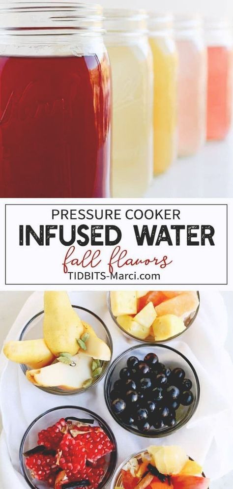 Instant Pot Infused Water for Fall is healthy, refreshing, no sugar added, healthy flavored water recipe for cheap! Add some of your favorite fall flavors and take that plain old water up a notch. || tidbits-marci.com Savory Fall Recipes, Cheap Instant Pot, Healthy Instant Pot, Flavored Water Recipes, Infused Water Recipes, Instant Pot Soup, Comfort Soup, Healthy Instant Pot Recipes, Water Fall