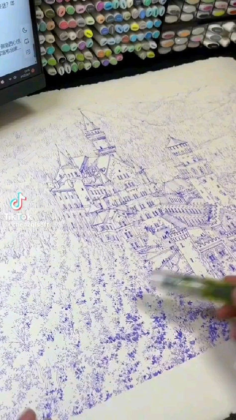 [𝑺𝒂𝒗𝒆 & 𝑭𝒐𝒍𝒍𝒐𝒘]~♡´･ᴗ･`♡ Sketching Cityscapes, Character Design Wallpaper, Markers Drawing Tutorial, Wing Ideas, Hippie Drawing, Art Markers Drawing, Exclusive Wallpaper, Weird Core, Part Of Your World