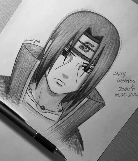 Itachi Uchiha Uchiha Drawing, Naruto Drawings Easy, Naruto Painting, Anime Drawing Sketches, Naruto Sketch Drawing, Naruto Tattoo, Itachi Uchiha Art, Naruto Sketch, Uchiha Itachi