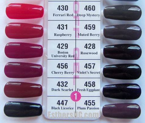 DND Daisy gel duo polish Dnd Color Swatches, Dnd Red, Dark Gel Nails, Dnd Gel Nail Polish, Dnd Nail Polish, Different Color Nails, Nail Polish Swatches, Gel Nail Polish Colors, Dnd Gel Polish