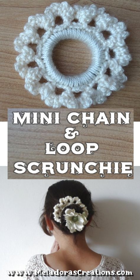 Free Scrunchie Crochet Pattern, Crochet Hair Scrunchies Free Pattern, Crochet Scrunches, Crochet Scrunchy, Boys Blankets, Crochet Sensory, Crochet Wreaths, Crochet Hair Band, Scrunchie Pattern