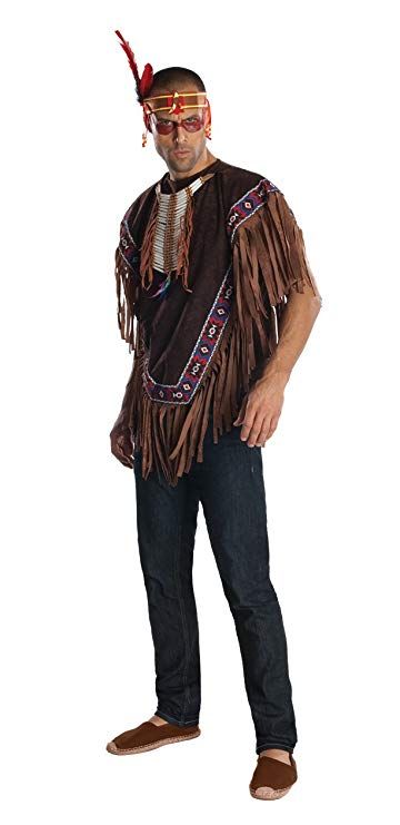 Rubie's Heroes And Hombres Men's Native American Costume Poncho, Brown, X-Large  - mardi gras outfit casual costume design costume ideas makeup costumes halloween carnaval carnival st patricks day party oufit fashion outfits gift ideas fashion outfits for celebration party dress up simple buy decorations costumes for teens simple inspirations bestfriend easy creative adult carnival birthday party theme products Independence Day Labor Day trends funny trendy outfits veterans day group cool funny Indian Fancy Dress, Birthday Outfit For Teens, American Costume, Native American Dress, Warrior Costume, Native American Chief, Cowboys And Indians, Mens Halloween Costumes, Adult Halloween Costumes