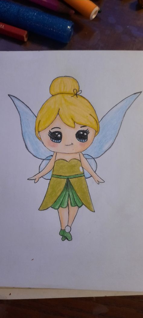 Cute Pencil, Tinker Bell, Pencil Drawing, Pencil Drawings, Pikachu, Pencil, Drawings, Fictional Characters, Art