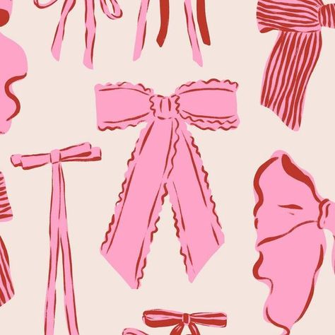 Valentine’s Day Pattern, Bow Background Wallpapers, Valentines Day 2024, Valentine’s Day Design, Valentines Day Illustration Design, Valentine’s Day Background, Valentines Day Art Illustration, Valentine’s Day Wallpaper, Bows Illustration