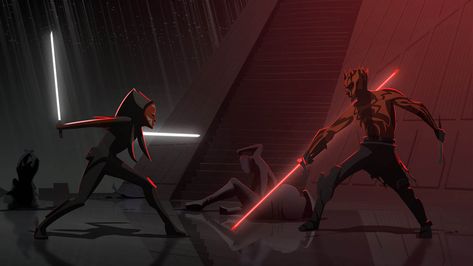 Captain America Villains, Ashoka Tano, Star Wars Ahsoka, Lighting Concepts, Jedi Master, Jedi Knight, Darth Maul, Ahsoka Tano, Disney Shows