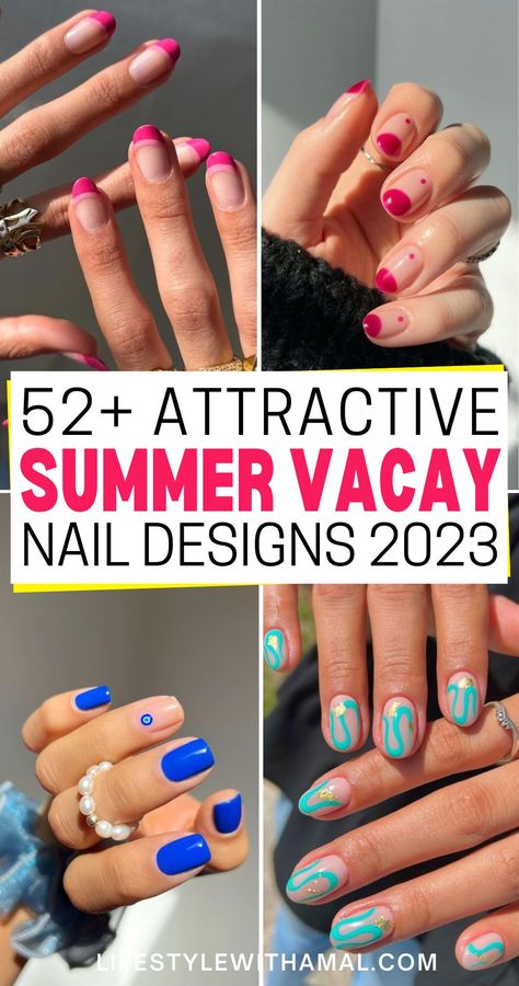 These tropical nails will take your summer vacation to another level! If you are looking for beach vacation nails, beach vacation nails short, beach vacation nails pink, they're all here! You're going to love these fun summer nails for 2023! Trending Summer Nails 2024, Summer 2024 Nails Design, Summer Holiday Nails 2024, Summer Nail Design 2024, Trendy Summer Nails 2024, Summer 2024 Nails Trend, Summer Nails2024, Summer 24 Nails, Nails 2024 Summer