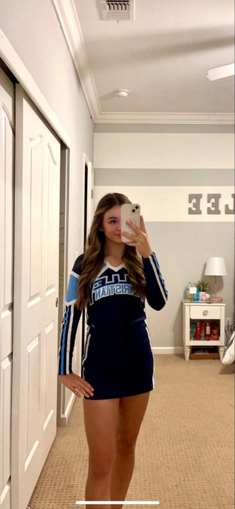 Cheer Aesthetic, Post Break Up, High School Cheerleading, Cheerleader Skirt, School Cheerleading, Cheer Pics, Fnaf 4, Cheer Uniform, Cheer Outfits